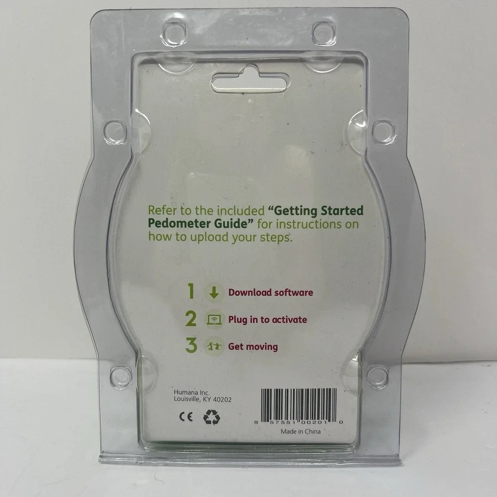 Humana‎ Gear g1.0 Pedometer Counts Steps Daily Tracks Progress Walk Run Jog